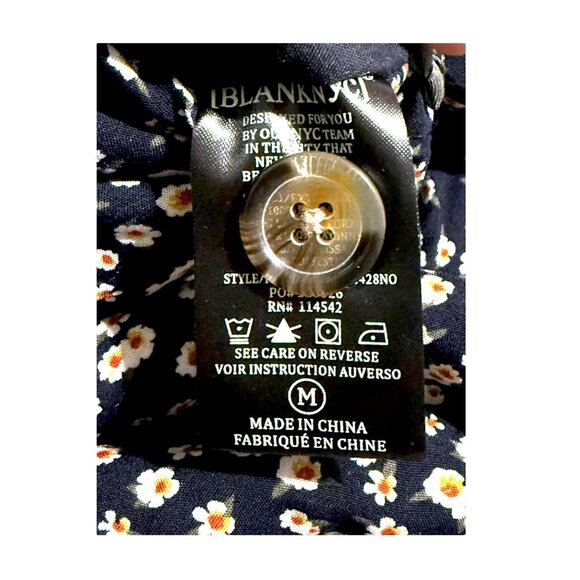 BLANKNYC Sage & Floral Reversible Quilted Jacket Lagenlook Women Medium NWT - Picture 10 of 10